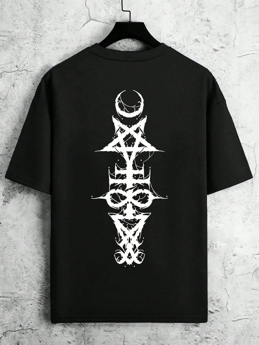 Stay cool and celestial in this playful men's summer tee featuring a whimsical moon and star print. The classic round neck and short sleeves make it perfect for stargazing adventures or simply adding some cosmic charm to your casual wardrobe. Out-of-this-world comfort meets down-to-earth style!