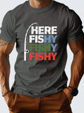 Introducing our stylish Men's Casual Summer T-Shirt with a trendy letter print design. Made for comfort with a lightweight fabric, this t-shirt is perfect for the summer season. Show off your fashion sense with the eye-catching print, making it a must-have addition to your wardrobe. Available in various sizes.