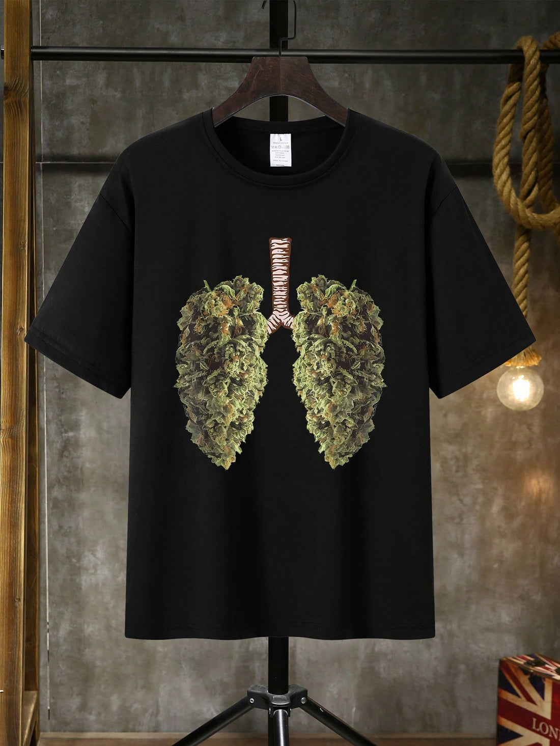 Make a bold statement with this Men's Casual T-Shirt featuring a fun lungs leaf print. Perfect for those who love quirky fashion and fresh vibes, this comfy tee adds a playful twist to your everyday look. Breathable and stylish, it’s your go-to for casual days and laid-back adventures. Show off your unique style while staying effortlessly cool!