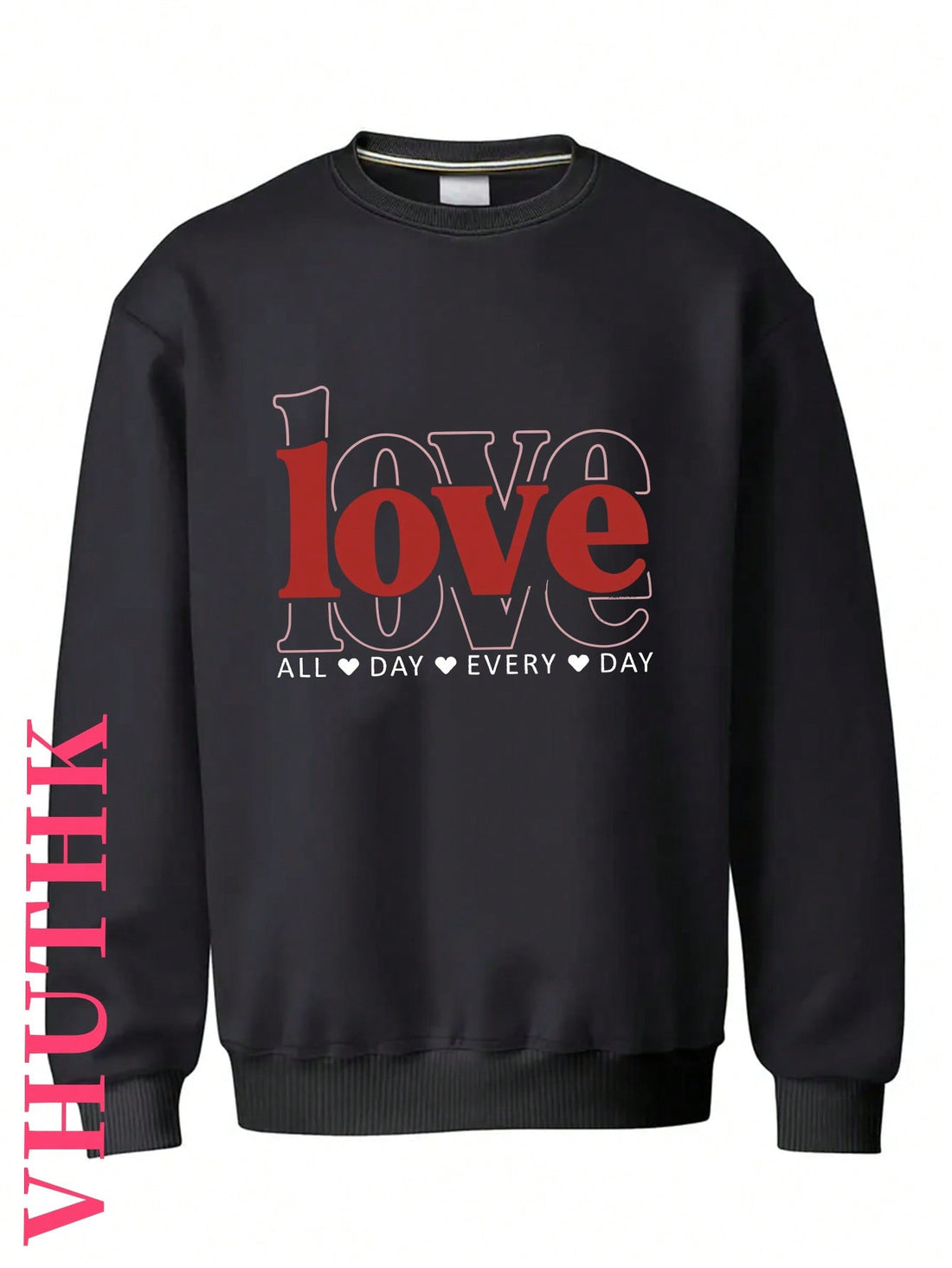 Celebrate love and the changing of seasons with our Men's Casual Valentine's Day Printed Long Sleeve Pullover Sweatshirt. Stay cozy and stylish this Autumn with our playful and quirky design. A must-have addition to any wardrobe!