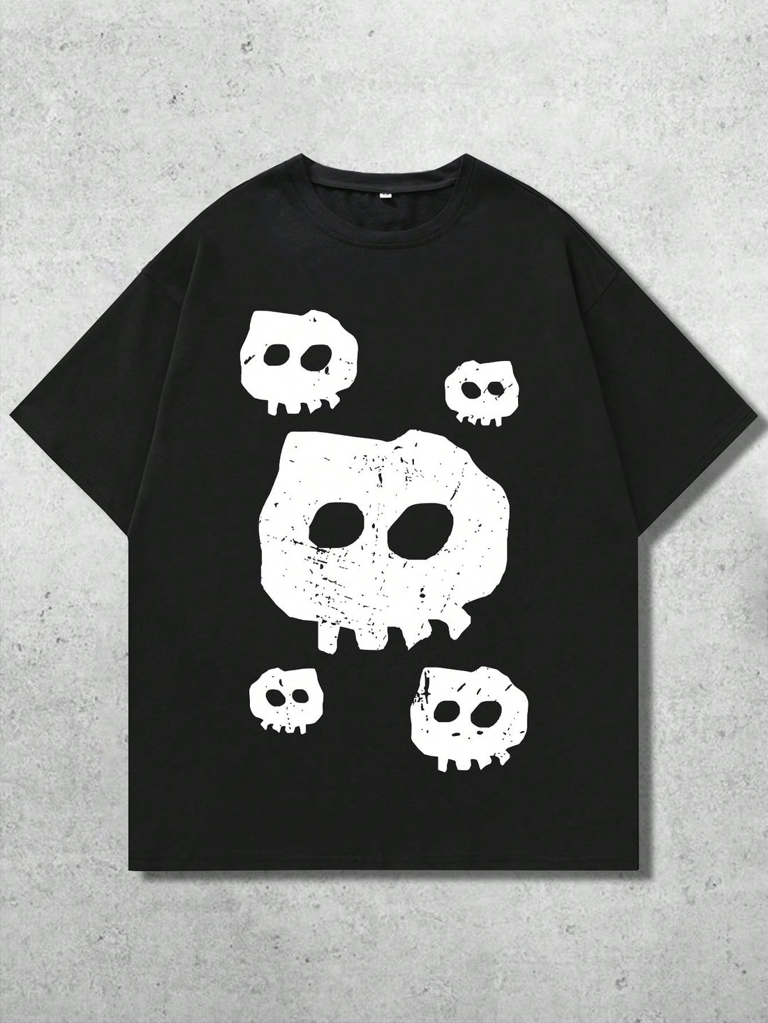 The Men's Edgy Skull Cartoon Tee is the perfect shirt for Halloween enthusiasts and those who love a trendy, edgy style. Made with high-quality materials, this shirt features a unique and eye-catching skull cartoon design that will make a statement at any Halloween party or event. Express your style and celebrate the spooky season with this must-have tee.