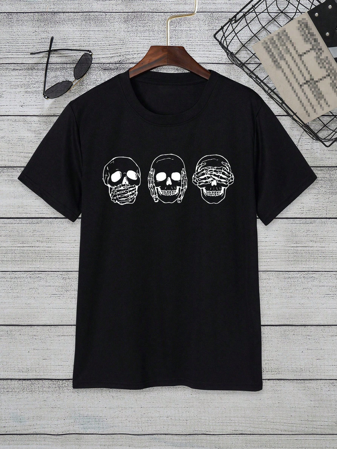 Welcome to the dark side with our Men's Edgy Skull Print Tee. This tee is not just for fashion, it's for making a statement. Made from high-quality materials, this tee will keep you comfortable while you rock your unique style. Join the trend with our edgy skull print and stand out in the crowd.