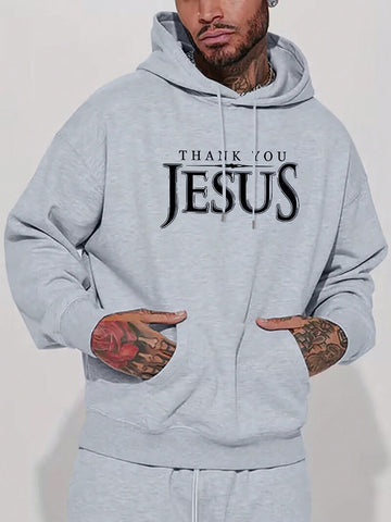 This Men's Gray Hoodie is perfect for those looking to embrace their faith in Jesus. Made with a comfortable and durable fabric, it features a bold and inspiring print that serves as a daily reminder of one's beliefs. Stay warm and stylish while spreading a message of hope and love.