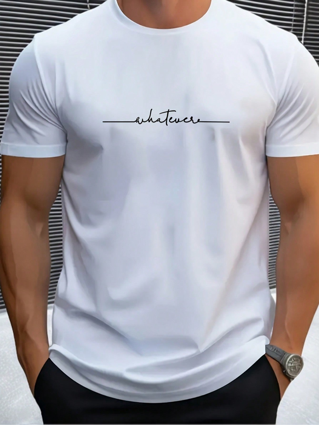 Unleash your inner playful spirit with our Men's Letter Print Round Neck T-Shirt! Perfect for any casual occasion, this shirt features a fun and funky letter print design on a classic round neck and short sleeve style. Stand out from the crowd and have some fun in our quirky and stylish tee!
