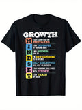 Fuel your day with positivity in this Men's Motivational Growth Mindset T-Shirt. Made from soft, breathable cotton, it keeps you comfy whether you're hitting the gym, exploring new places, or just chilling. Wear your mindset proudly and let every step be a reminder that growth is the real goal.