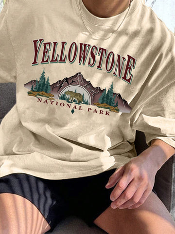 This Men's Mountain Graphic Drop Shoulder Tee is designed for those who love adventure. The drop shoulder design provides ultimate comfort while the mountain graphic adds a touch of ruggedness. With this tee, adventure awaits at every turn.