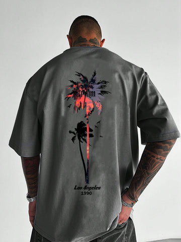 Stay cool and stylish with our Men's Plus Size Casual Summer T-Shirt! The vibrant palm tree print adds a splash of tropical fun to your wardrobe, while the classic crew neck and short sleeves keep you comfortable during those sunny adventures. Perfect for beach days, backyard BBQs, or just chilling with friends!