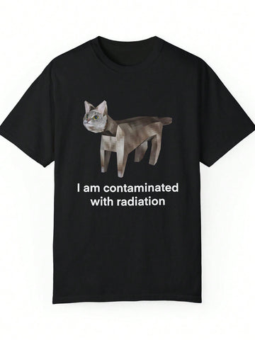 Step up your style game with our Men's Round Neck Short Sleeve Top! Featuring a playful letter print and casual fit, this top is perfect for everyday wear. You'll look effortlessly cool and feel comfortable all day long. Who says fashion can't be fun?!