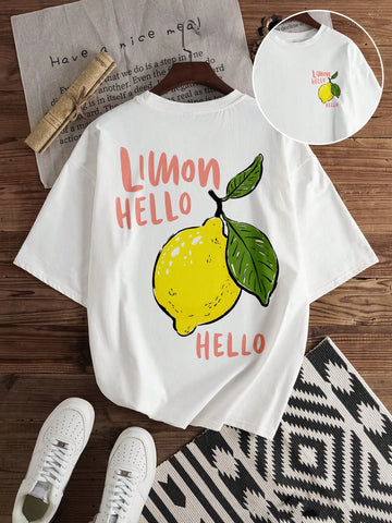Brighten up your summer wardrobe with this eye-catching lemon print tee! Our slim-fit design hugs your physique in all the right places while the vibrant citrus pattern turns heads at beach parties and resort getaways. Perfect for matching with your special someone for those cute couple moments that deserve to be Instagram-worthy. Life's sweeter when you're twinning!