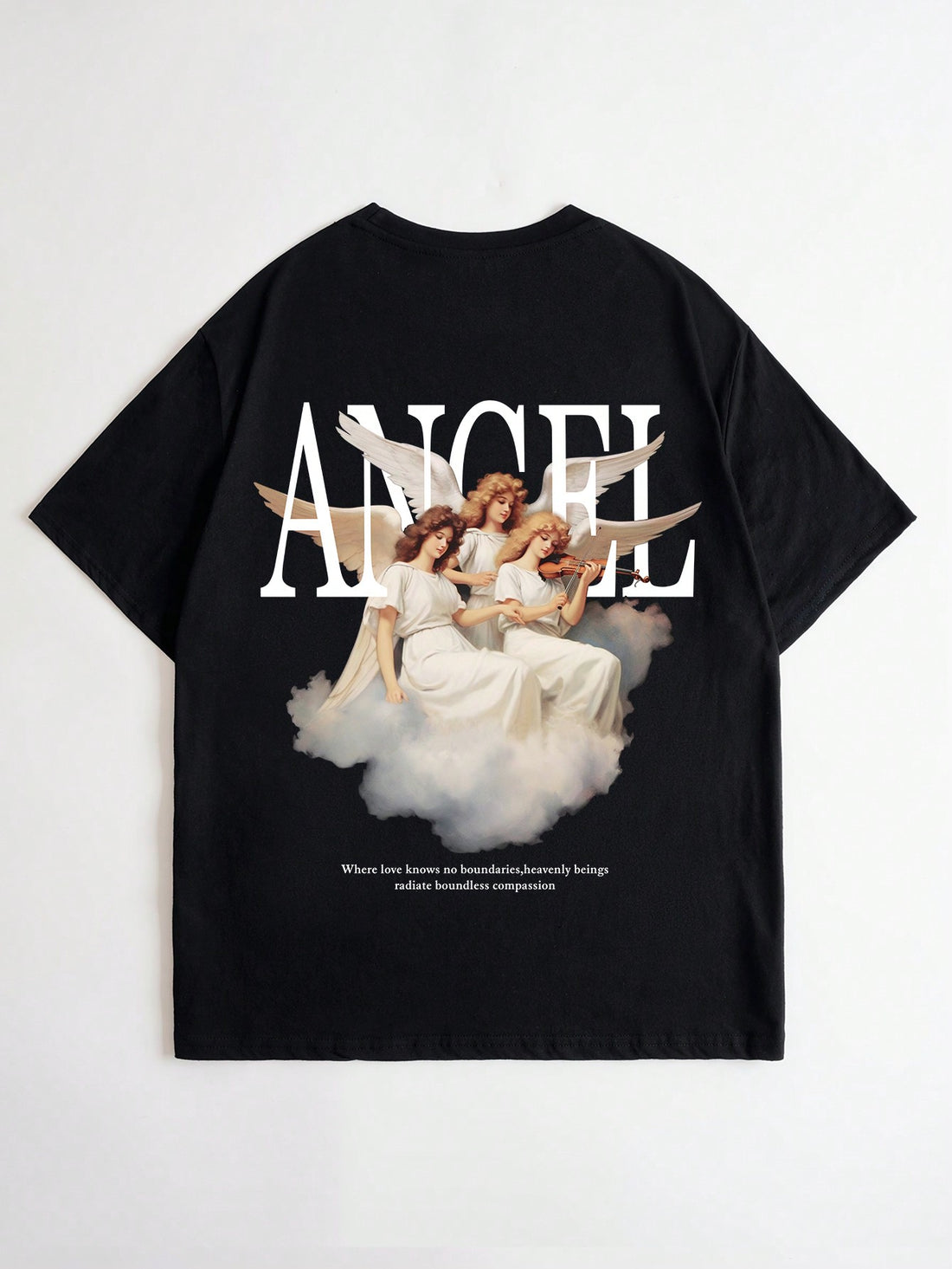 This Men's Slogan Angel Print Tee will elevate your fashion with its heavenly comfort. The angel print adds a unique touch to your style, while the soft fabric ensures all-day comfort. Make a statement with this tee and express your individuality.
