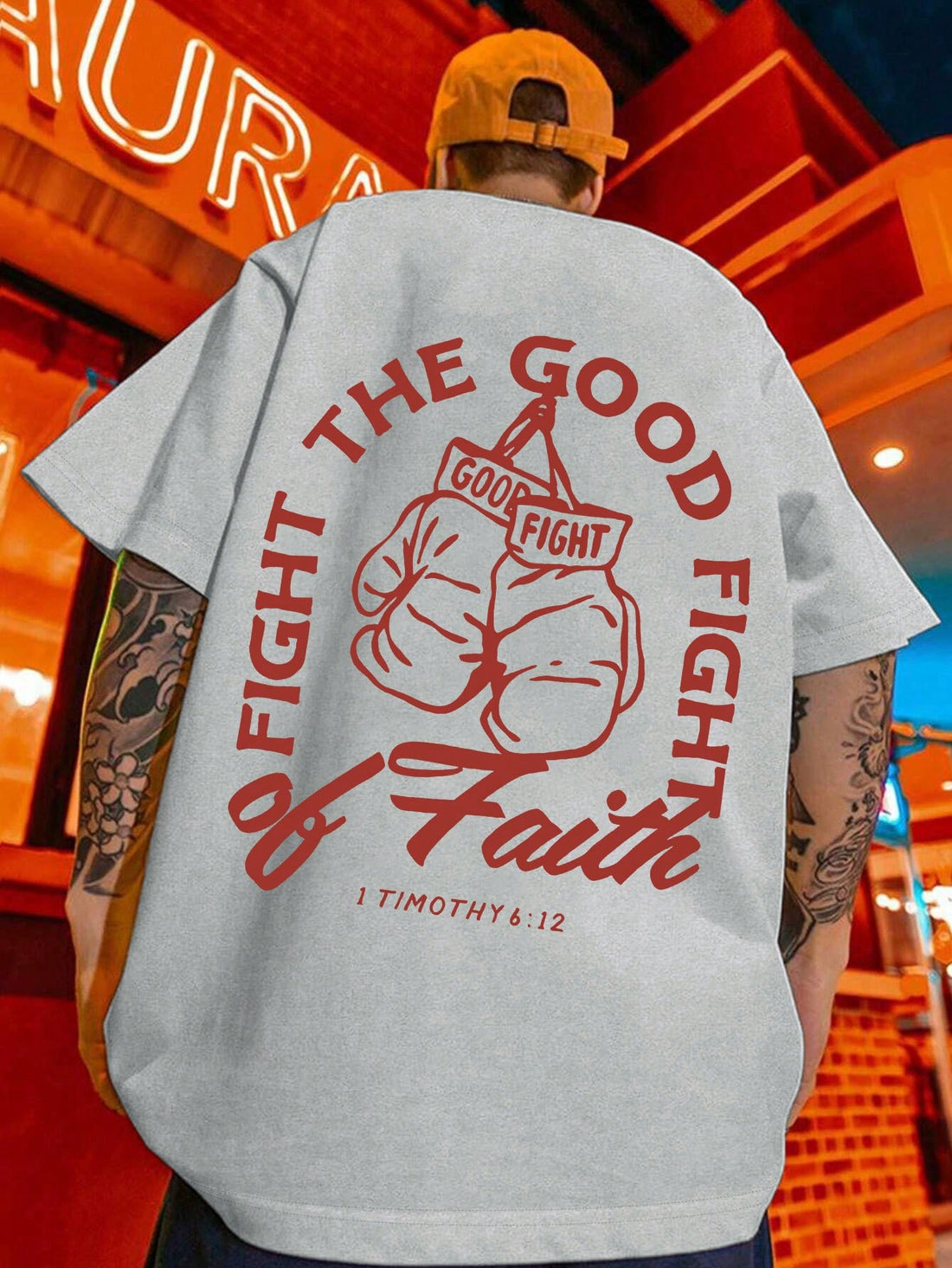 Stay cool and stylish with our Men's Summer Faith Graphic T-Shirt. Made from 100% polyester, this round neck short sleeve tee will keep you comfortable all day long. Show off your faith in a playful and unique way with our quirky design. Perfect for any summer outing!