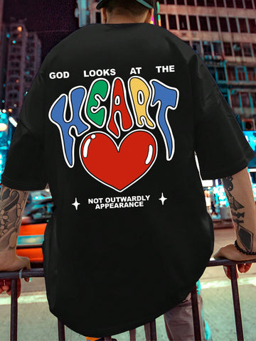 Unleash your godlike style with this men's summer t-shirt! Featuring a fun and playful letter print, this round neck tee is made of 100% polyester for maximum comfort and style. Let everyone know who's in charge with this unique and stylish shirt.