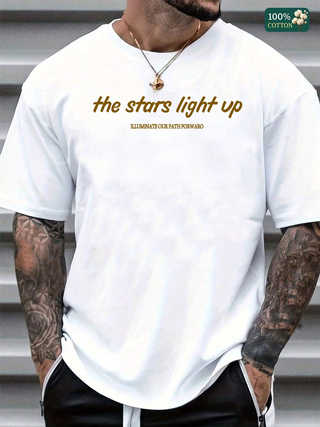 Add some sparkle to your summer style with this Men's Unisex Round Neck Graphic T-Shirt featuring a fun light-up stars design. Perfect for day-to-night wear, this tee keeps things cool and casual while making you the star of any gathering. Lightweight, comfy, and eye-catching—wear your glow wherever you go!