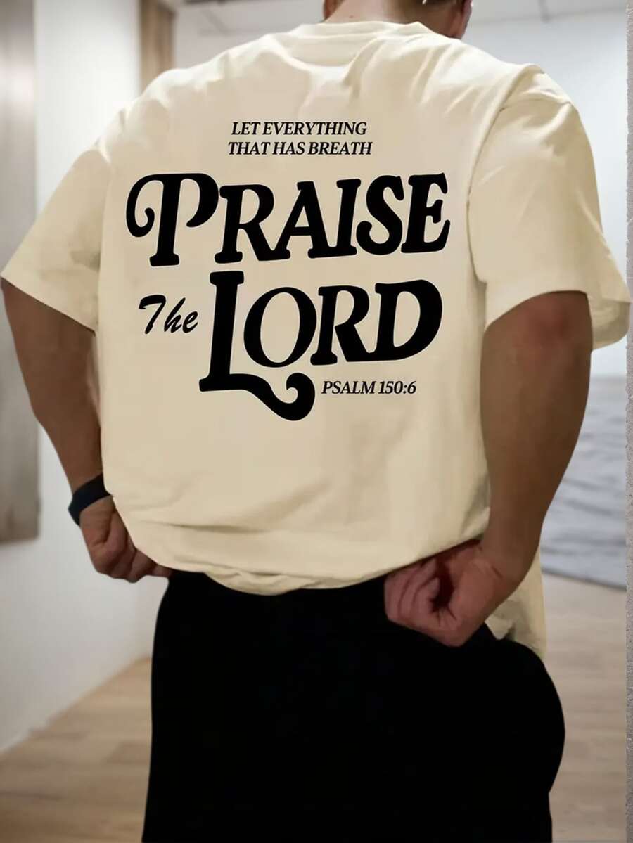 Exude Grace and Sophistication in Our Men's Versatile Minimalist Bible Psalm T-Shirt!

Experience the perfect fusion of spiritual inspiration and sharp, modern tailoring. This stunning Psalm-inspired t-shirt is meticulously designed for the man who values a high-fashion, "quiet luxury" aesthetic—the ultimate centerpiece for reflective Sunday gatherings, creative office environments, and sophisticated city strolls.

Iconic Minimalist Psalm Artistry: Featuring a masterfully curated, high-contrast typographic 