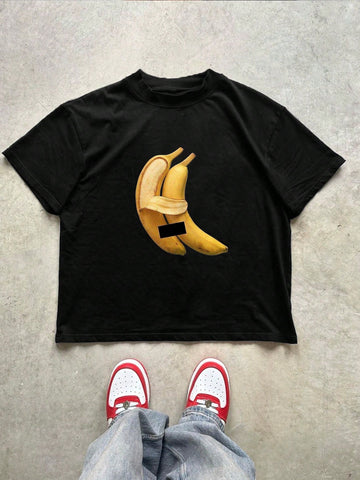 Embrace the nostalgic Y2K vibe with our Anthropomorphic Banana Print T-Shirt! This playful tee features a quirky banana character that adds personality to your street style. Made for comfort with a trendy fit, it's perfect for casual outings, festivals, or making a statement on social media. Pair with baggy jeans and chunky sneakers for the ultimate throwback look!
