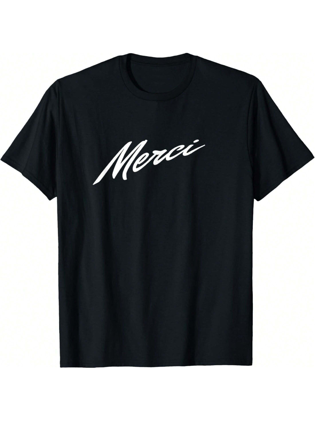 Revel in the joie de vivre with our Merci Graphic T-Shirt! Featuring a stylish graphic and French charm, this tee is perfect for elevating your wardrobe. Say oui to effortless style and merci for choosing our tee.