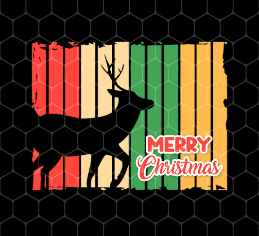 Merry Xmas Holiday, Reindeer Silhouette, Merry Christmas, Png For Shirts, Png Sublimation