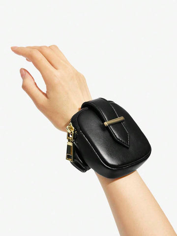Mini zip wrist bag - view 1