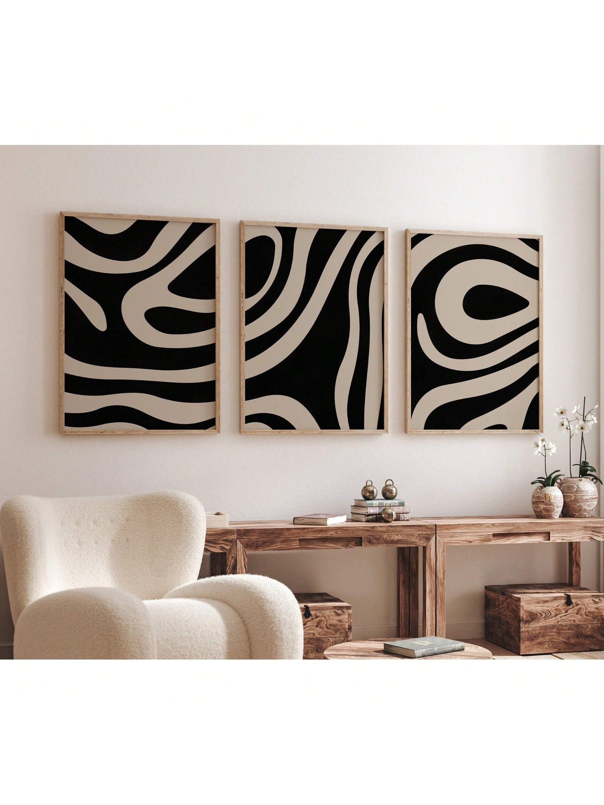 Add a splash of chic simplicity to your space with this Minimalist Abstract Black and White Canvas Art Set. Featuring bold geometric shapes in classic monochrome, it's the perfect playful twist to brighten up any bedroom or living room wall. Easy to mix and match, these modern art pieces bring a sleek, fresh vibe without the fuss. Perfect for those who love style with a wink!