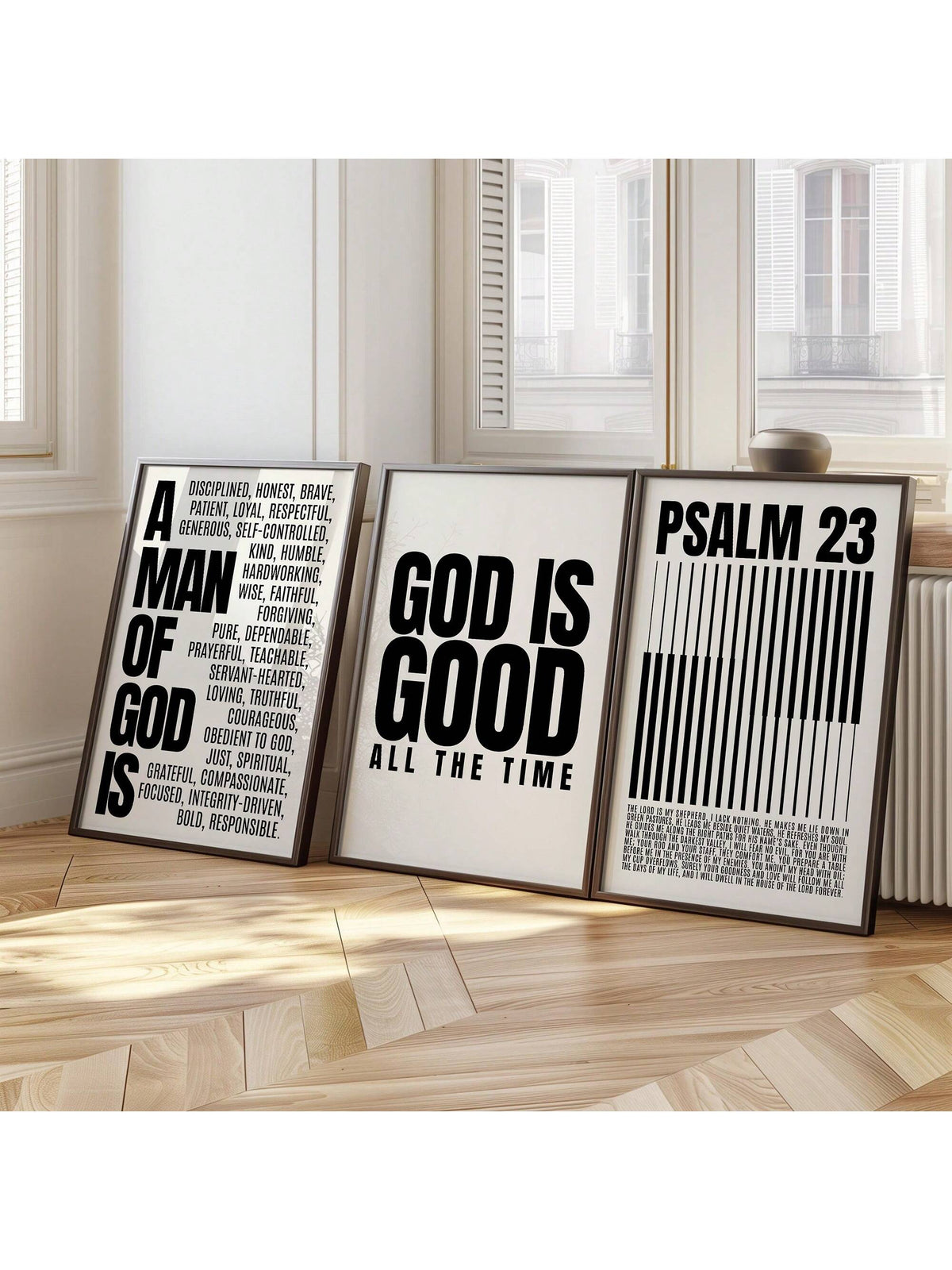 Scripture Mini Canvas Minimalist Black and White Christian Bible Verse Canvas Art for Home a ...