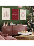 Add a touch of minimalist charm to your holiday decor with this set of 3 burgundy and beige wall decorations. Made with high-quality materials, these decorations are durable and sure to last for many Christmases to come. Perfect for adding a festive touch to any room, these decorations are a must-have for any holiday enthusiast.