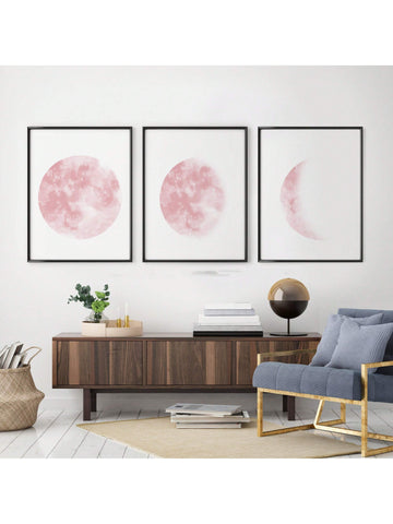 Bring a touch of lunar magic to your space with this Minimalist Pink Moon Phases Canvas Art Set. Featuring soft blush pink tones and sleek modern design, these canvases add a playful yet chic vibe to any room—perfect for brightening up your home or office with a moonlit twist.