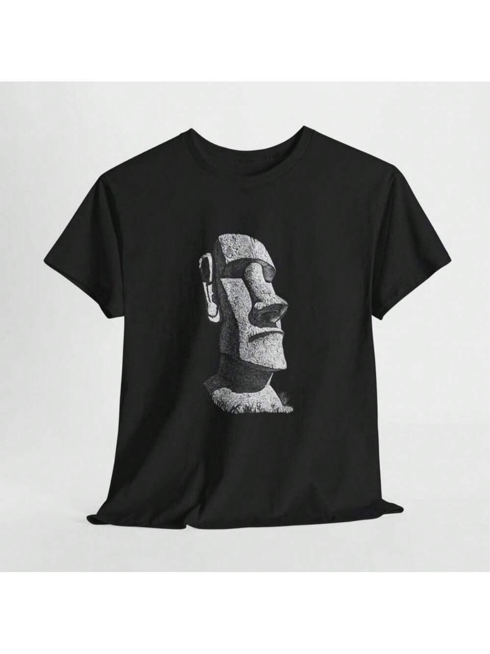 Celebrate summer with a playful twist wearing this Moai Easter Island Statue T-Shirt. Designed for men who appreciate humor and comfort, this graphic tee features the iconic Moai statue in a fun, eye-catching design. Made with breathable fabric, it keeps you cool and comfortable all day long, perfect for casual outings or beach days. Add a quirky touch to your wardrobe and spark conversations wherever you go!