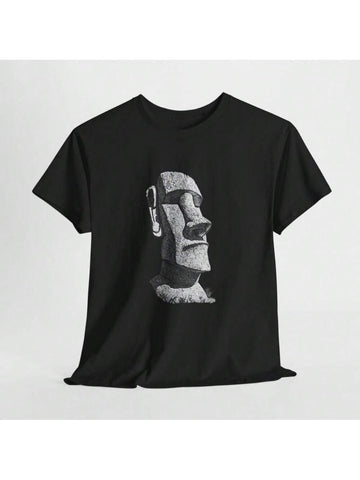 Celebrate summer with a playful twist wearing this Moai Easter Island Statue T-Shirt. Designed for men who appreciate humor and comfort, this graphic tee features the iconic Moai statue in a fun, eye-catching design. Made with breathable fabric, it keeps you cool and comfortable all day long, perfect for casual outings or beach days. Add a quirky touch to your wardrobe and spark conversations wherever you go!