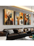 Create a unique and stylish atmosphere in your home or office with our Modern African Bohemian Canvas Art Set. This set of 3 unframed abstract prints will add a touch of creativity and sophistication to any space. Elevate your decor with these vibrant and eye-catching pieces.