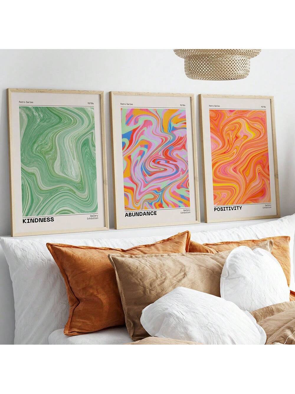 Energy Wall Graphics Modern Aura Energy Wall Art Set – Spiritual Gradient Prints for Aesthe ...
