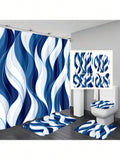 Add a splash of fun to your bathroom with this Modern Blue and Navy Striped Shower Curtain Set! Featuring bold stripes and coordinating rugs and accessories, it brings a lively, stylish vibe that makes every shower feel like a mini getaway. Easy to mix and match, this set turns your bathroom into a cheerful, cozy retreat where style meets comfort.