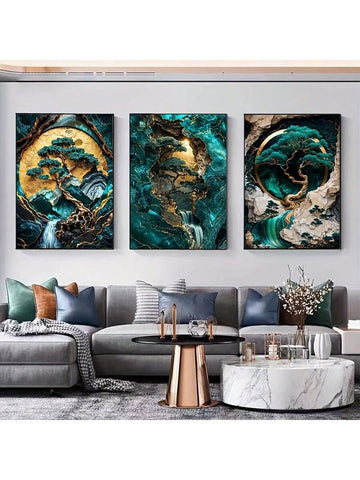 Add a splash of style with this Modern Luxury Emerald Green & Gold Abstract Tree Canvas Art. Its vibrant emerald hues and shimmering gold accents bring an elegant, nature-inspired vibe that’s perfect for brightening up your home, hotel, or classroom. This eye-catching piece transforms any space into a lively, sophisticated retreat with a playful twist.