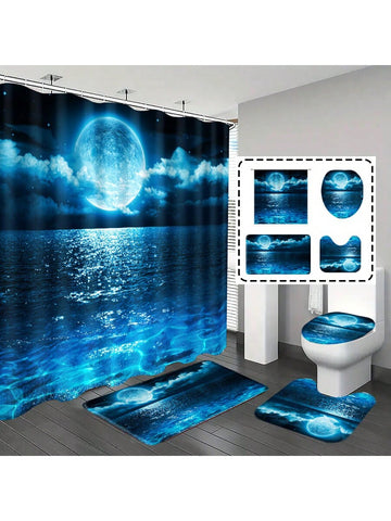 Bring a splash of whimsy to your bathroom with this Modern Minimalist Shower Curtain Set! Featuring a charming sea moon pattern, it adds a playful touch while keeping things sleek and simple. The waterproof accessories ensure your space stays dry and fresh, making bath time both fun and functional. Perfect for those who love a little ocean magic with their modern style!