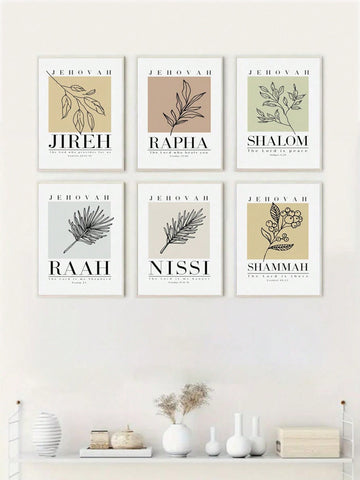 Bring a fresh faith-filled vibe to your space with this set of 6 Modern Minimalist Christian Wall Art Prints. Each print features simple, clean designs inspired by the Bible, perfect for adding a touch of inspiration without overwhelming your walls. These prints create a calm, uplifting atmosphere, making your home feel both stylish and spiritually grounded. Easy to mix, match, and marvel at!