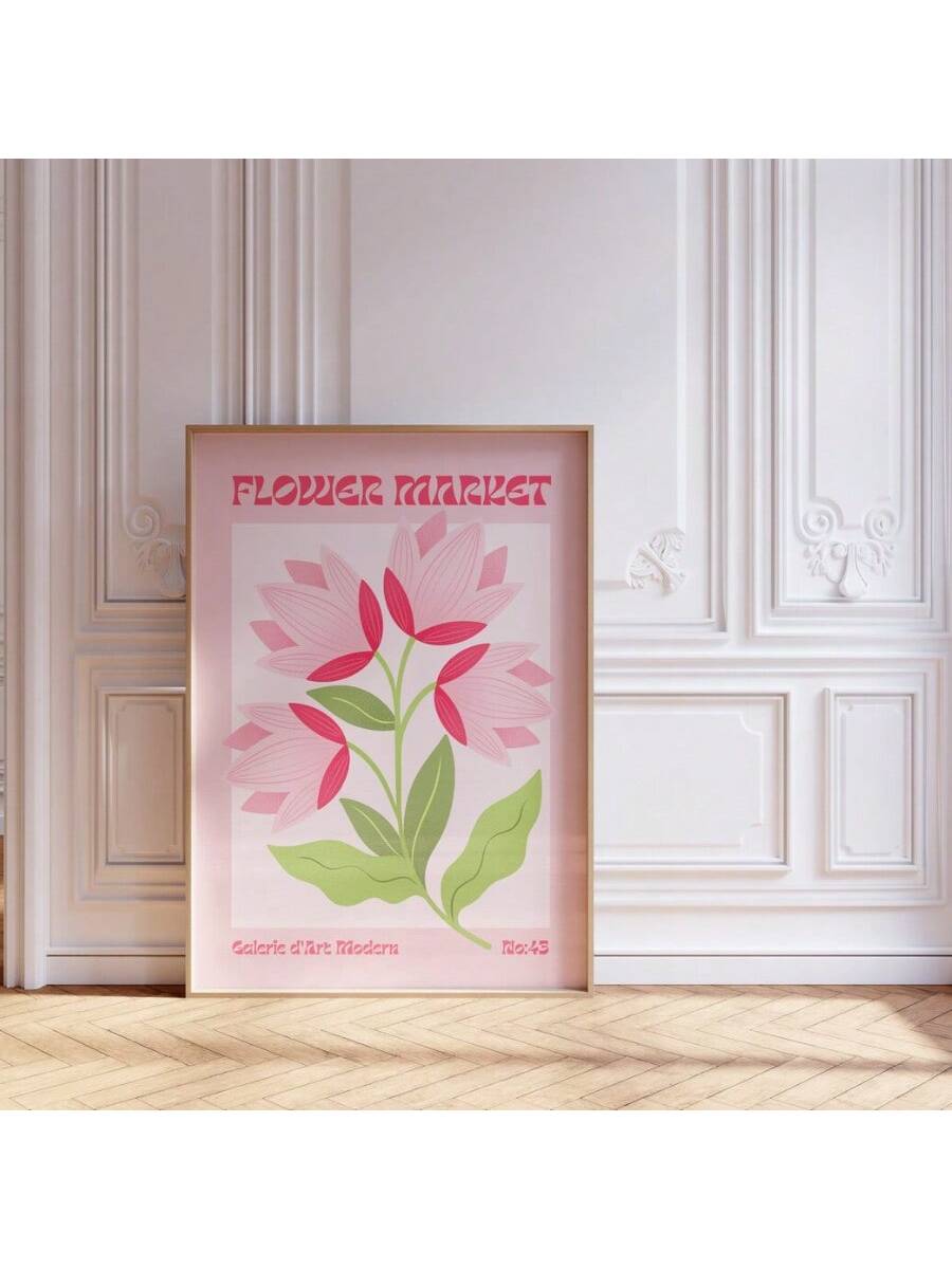 Add a touch of whimsy to any room with this Modern Scandinavian Flower Market Canvas Print. Perfect for kitchens and living rooms, this quirky wall art showcases a unique blend of Scandinavian design and floral motifs. Bring the beauty and charm of a flower market into your home!