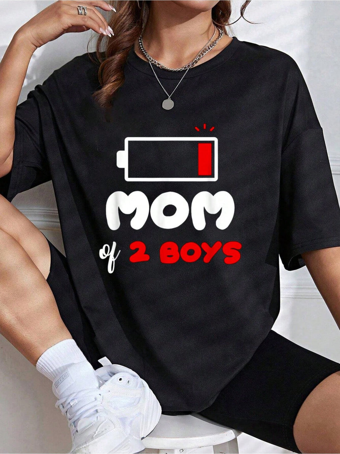 Celebrate Mother's Day with this hilarious tee for super moms who raised not one, but two boys! Perfect for moms with a great sense of humor, this shirt is a playful way to show off your parenting skills and pride. Show the world that you can handle anything with your two little (but wild) boys by your side.