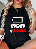 Introducing our Mom of Two Girls Funny Graphic Tee - the perfect gift for proud moms! This tee is not only stylish and humorous, but it also shows off just how amazing and badass moms of two girls are. So go ahead, grab one for yourself or for that special mom in your life.