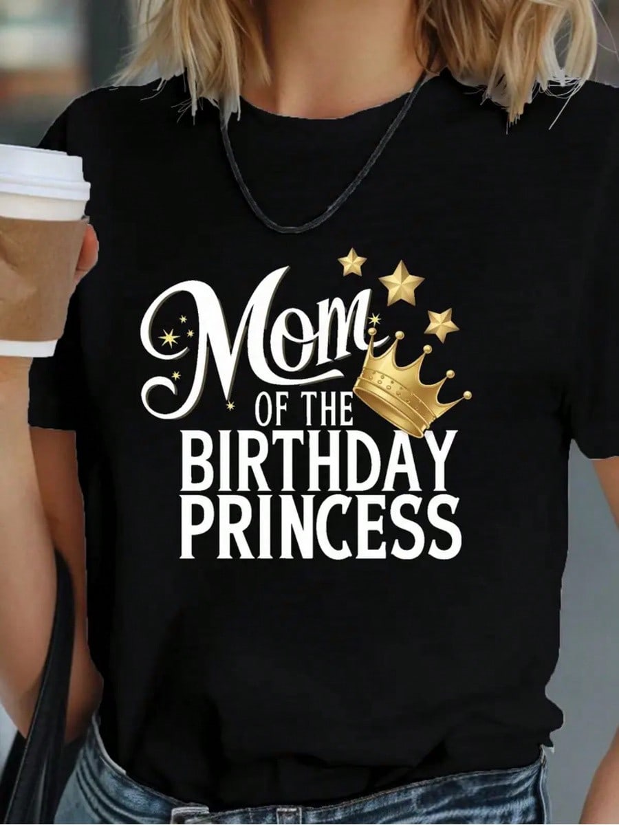 Celebrate your little one's special day in style with our Mom of the Birthday Princess T-Shirt! This comfortable crew neck shirt is perfect for all-season celebrations and is sure to make you feel like royalty. So go ahead and rock this stylish tee, because let's face it, being a mom is the best job ever!