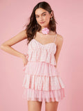 Get ready to turn heads with our Multi-Layer Ruffle Spaghetti Strap Dress! This dress is perfect for romantic dates and garden parties, with its flirty ruffles and delicate spaghetti straps. You'll feel like a flower in full bloom in this beautiful and charming dress.