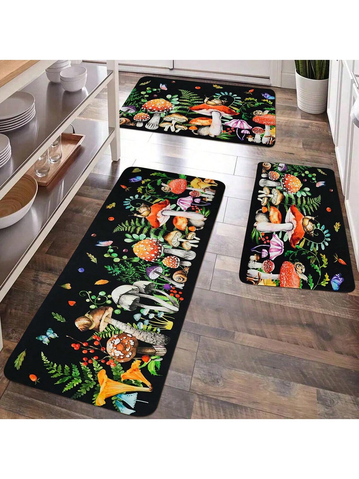 Add a touch of whimsy to your home with Mushroom Magic. These non-slip floor mats feature a snake eye printed round carpet that adds a fun element to any room. Keep your floors safe while adding a unique and decorative touch to your home. Made to fit any room in your house.