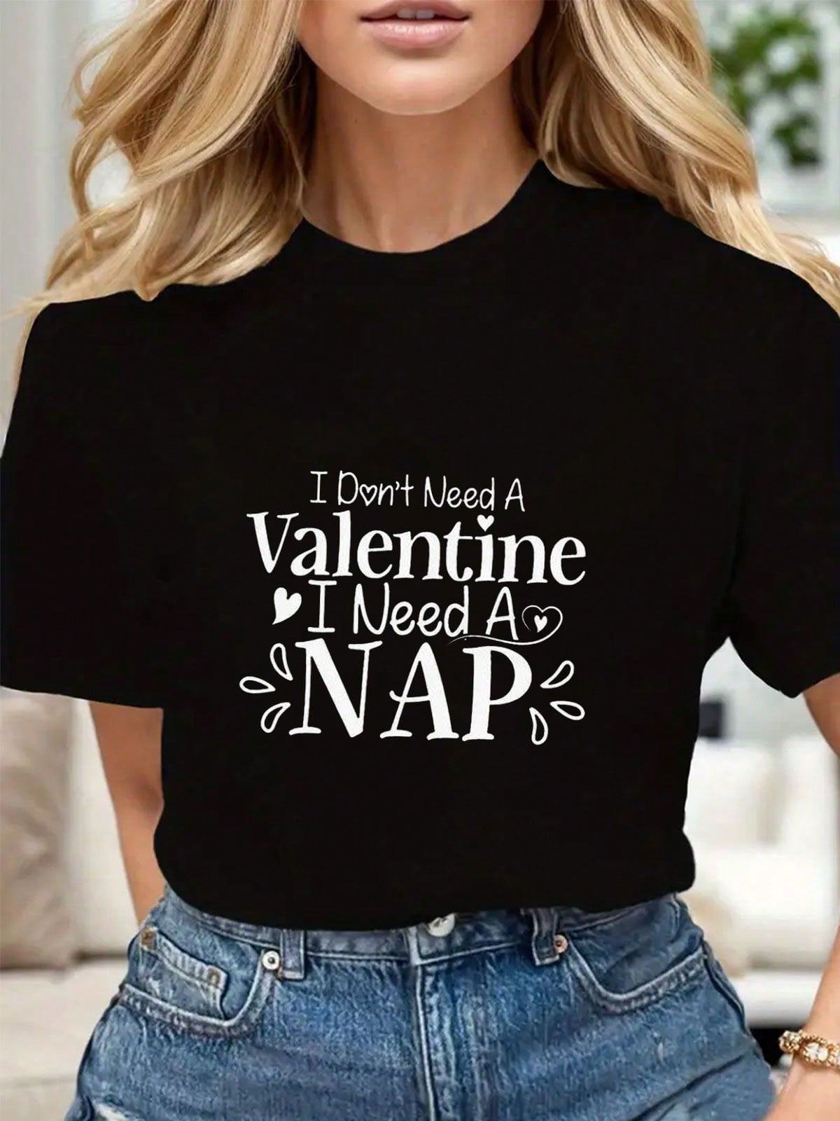Unleash your love for naps with our Nap Over Romance Graphic Tee! Made with quality material, this tee proudly declares "I Don't Need a Valentine" - because naps are the real MVP. Perfect for those who don't take Valentine's Day too seriously (or sleep lovers in general).