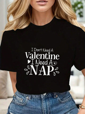 Unleash your love for naps with our Nap Over Romance Graphic Tee! Made with quality material, this tee proudly declares "I Don't Need a Valentine" - because naps are the real MVP. Perfect for those who don't take Valentine's Day too seriously (or sleep lovers in general).