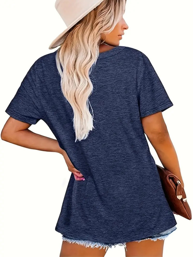 Upgrade your wardrobe with our stylish and comfortable Flower Short Sleeve Top. Made with soft, breathable fabric and a flattering crew neck design, this top is perfect for everyday wear. The stylish flower pattern adds a touch of charm and sophistication. Stay casual and comfortable while looking effortlessly chic.