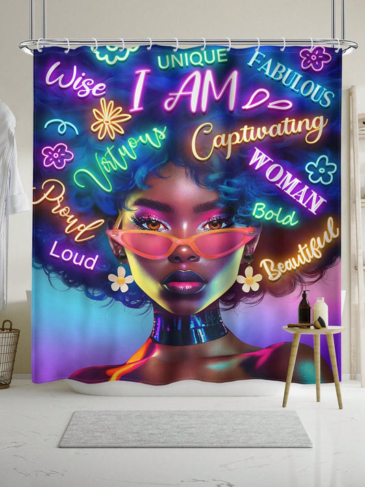 Transform your bathroom into a motivating oasis with our Neon Motivational Quote Bathroom Decor! This waterproof curtain comes with 12pcs of plastic hooks for easy installation. Boost your mood and stay on track with this unique and practical addition to your bathroom.