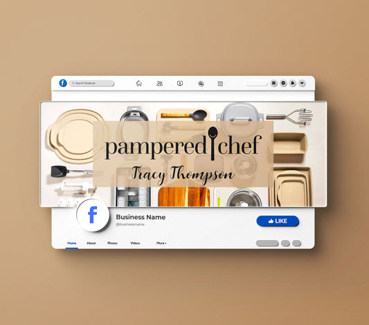 Pampered Chef Facebook Cover, Personalized Pampered Chef Fanpage Cover PPC41