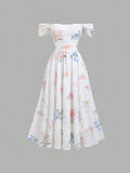 Step into a whimsical garden with the Parisian Petal Asymmetric Dress. Adorned with delicate ditsy florals and a charming ruched waist, this dress flatters your silhouette while adding a touch of playful princess magic. Its asymmetric hem dances with every step, making it perfect for those who love a flirty, enchanting look. Embrace your inner charm and let this dress be your go-to for sunny days and special moments alike.