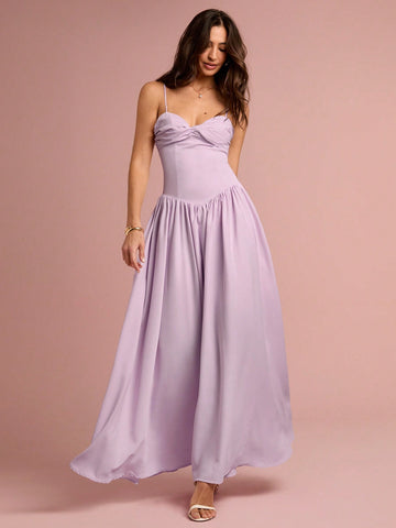 Be the belle of the ball in this Pastel Purple Maxi Dress! Perfect for elegant summer affairs. Weddings, vacations, prom - you name it, this dress is ready for it all. Say yes to stylish comfort and turn heads with this whimsical pick. (Featuring a flattering fit and eye-catching color.)