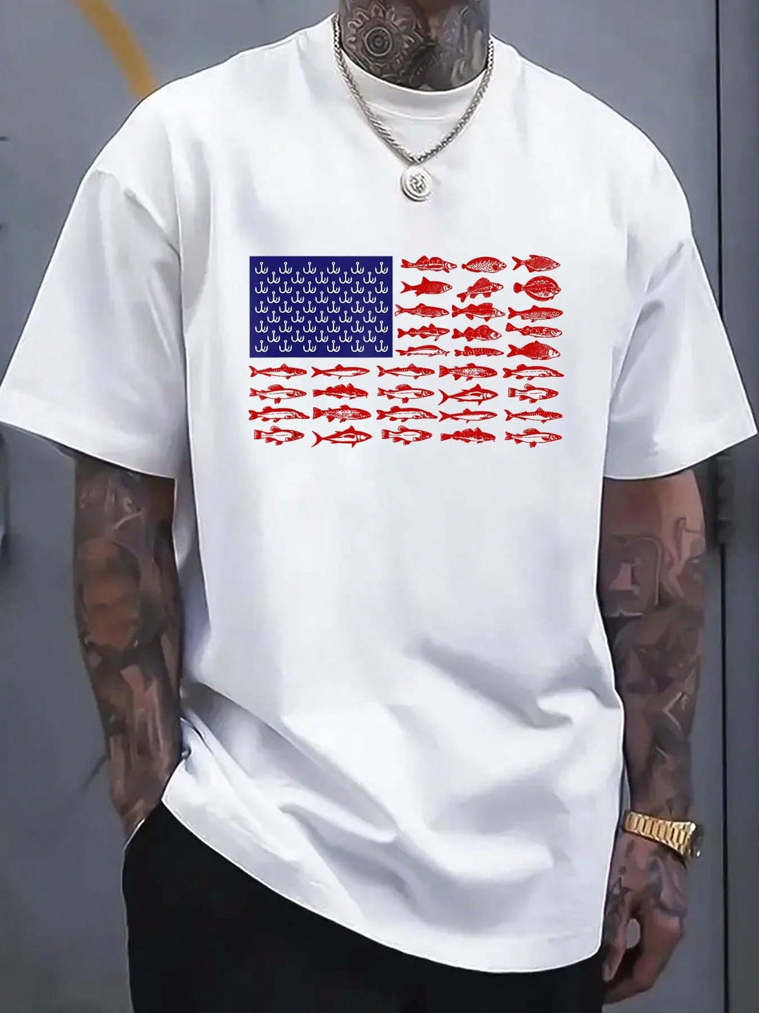 Celebrate summer and your love for fishing with this playful Patriotic American Flag Fishing T-Shirt for Women. Featuring a vibrant flag design, it’s the perfect way to show your American pride during 4th of July festivities or any sunny day by the water. Comfortable and stylish, this tee keeps you cool while adding a fun, festive touch to your casual wardrobe.