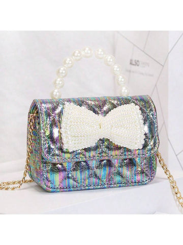 Elevate your style with Pearl Bow Bliss: Korean Style Crossbody Bag for Women. This elegant bag features a chic pearl bow design, adding a touch of sophistication to any outfit. The crossbody style offers convenience and functionality, making it the perfect accessory for any fashion-forward woman. Upgrade your look with this Korean-inspired bag.