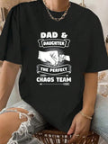 Gear up for some chaos with this 'Perfect Chaos Team' Dad and Daughter T-Shirt! The ideal Father-Daughter gift, this shirt brings a fun twist to your matching outfit game. Embrace the playful side of parenthood while showing off your strong bond with your child.